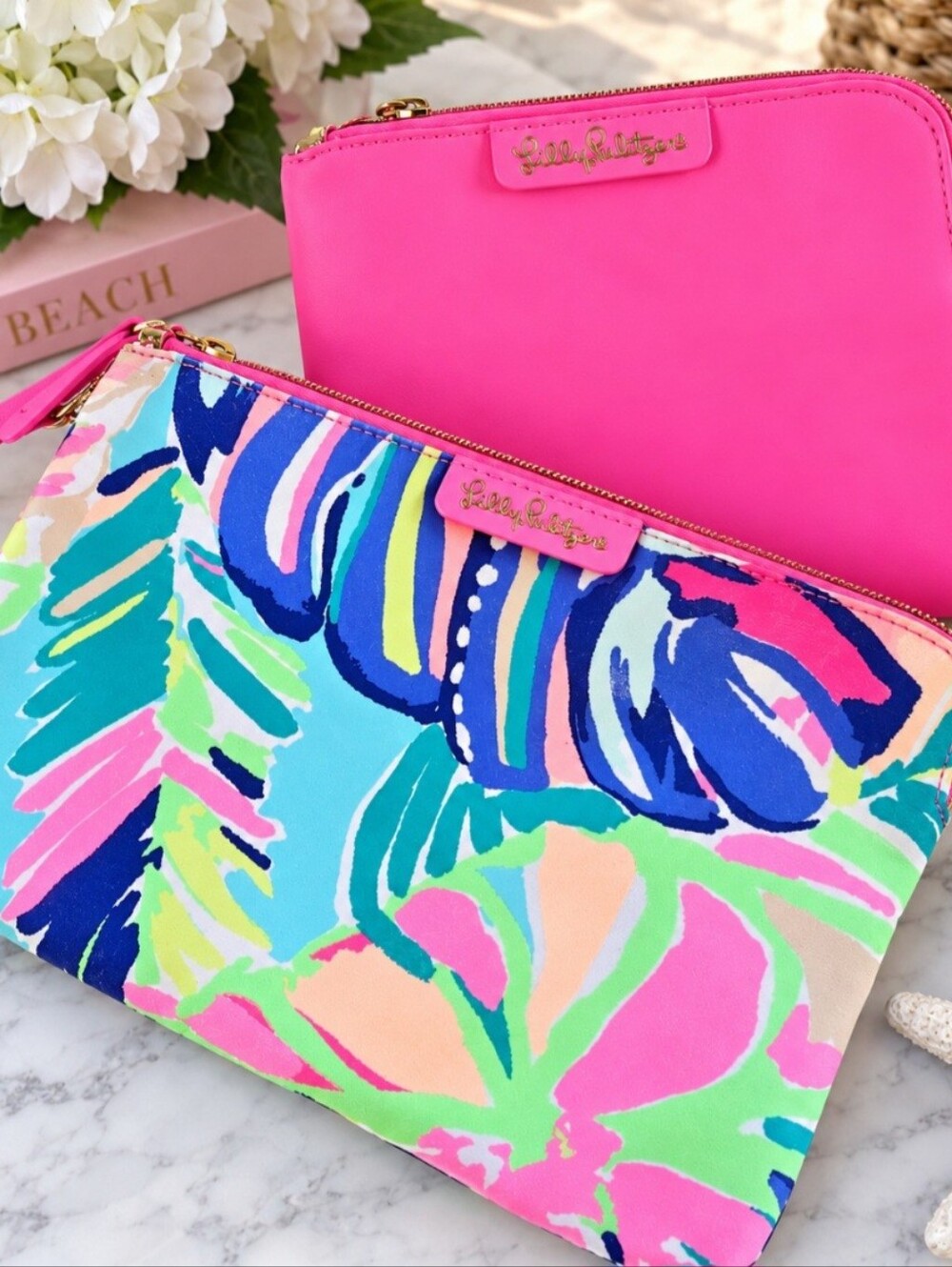 Lilly Pulitzer Cosmetic/Travel Bag Bundle – Set of 2 🌴💕
